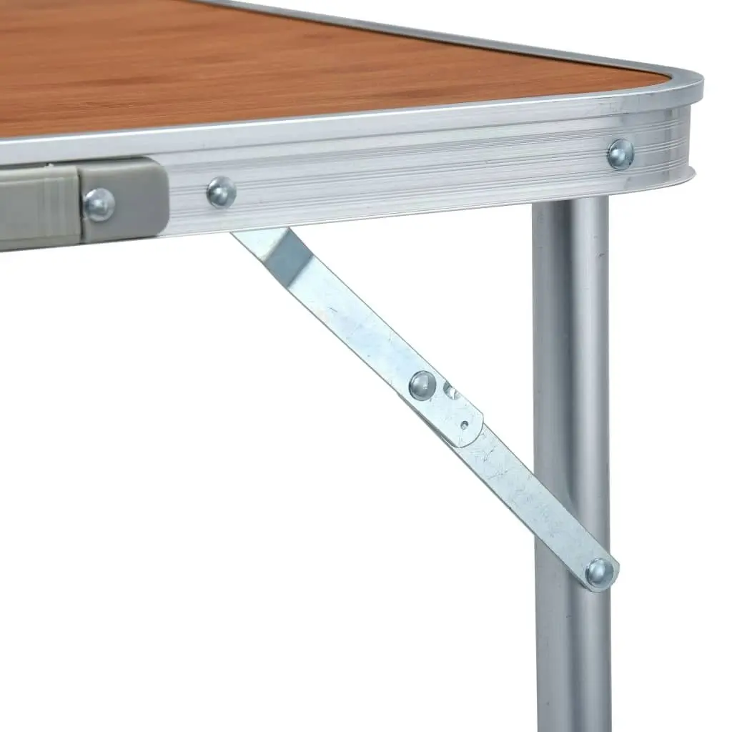 Foldable Camping Table Aluminium 180x60 cm 48174