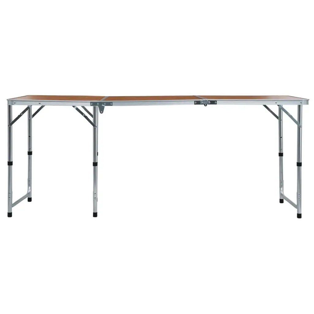 Foldable Camping Table Aluminium 180x60 cm 48174