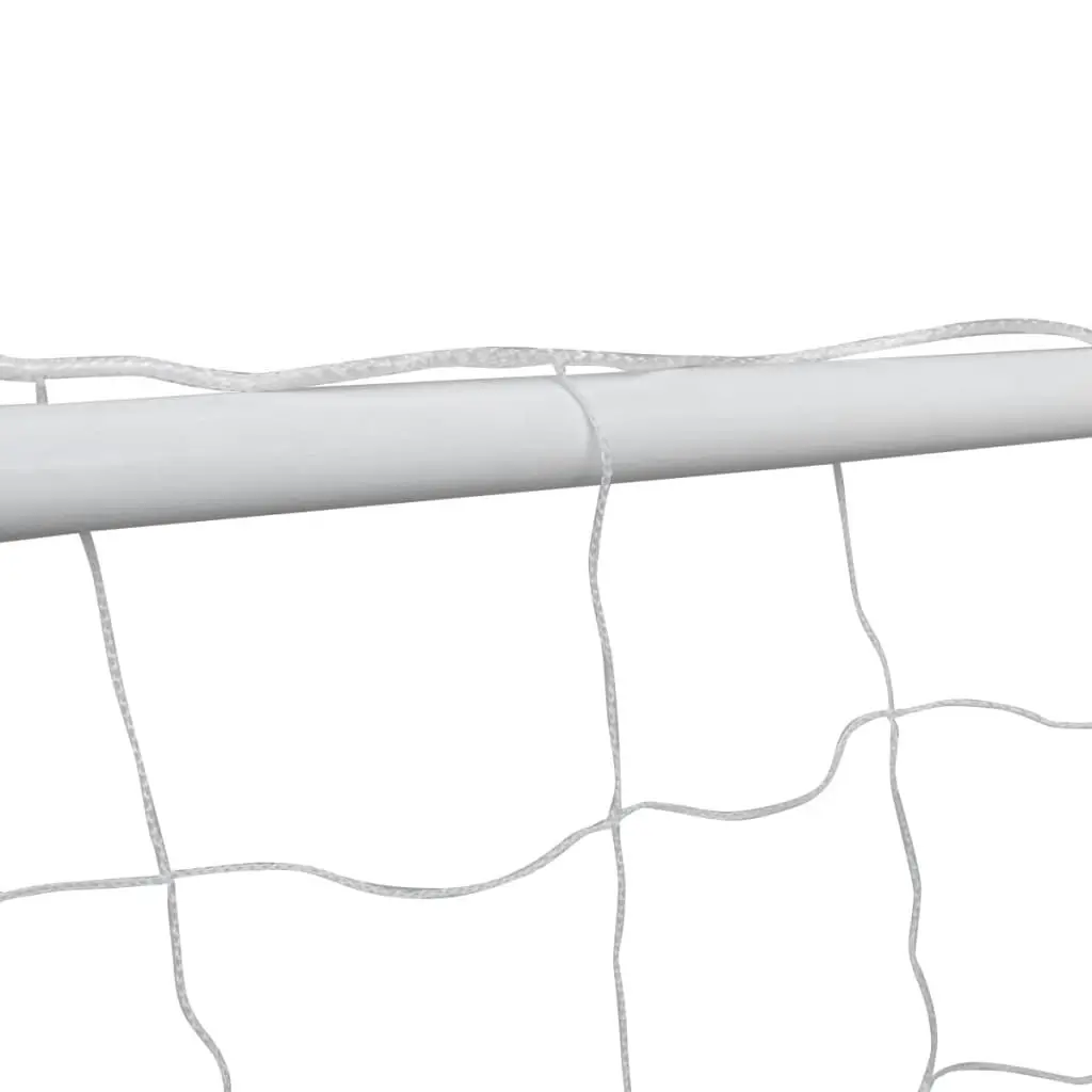 Football Goals 2 pcs with Nets 182x61x122 cm Steel White 276047