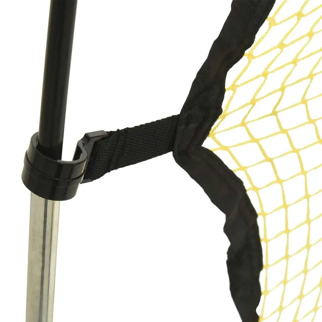 Football Rebounder Net Black and Yellow 183x85x120 cm Polyester 93760