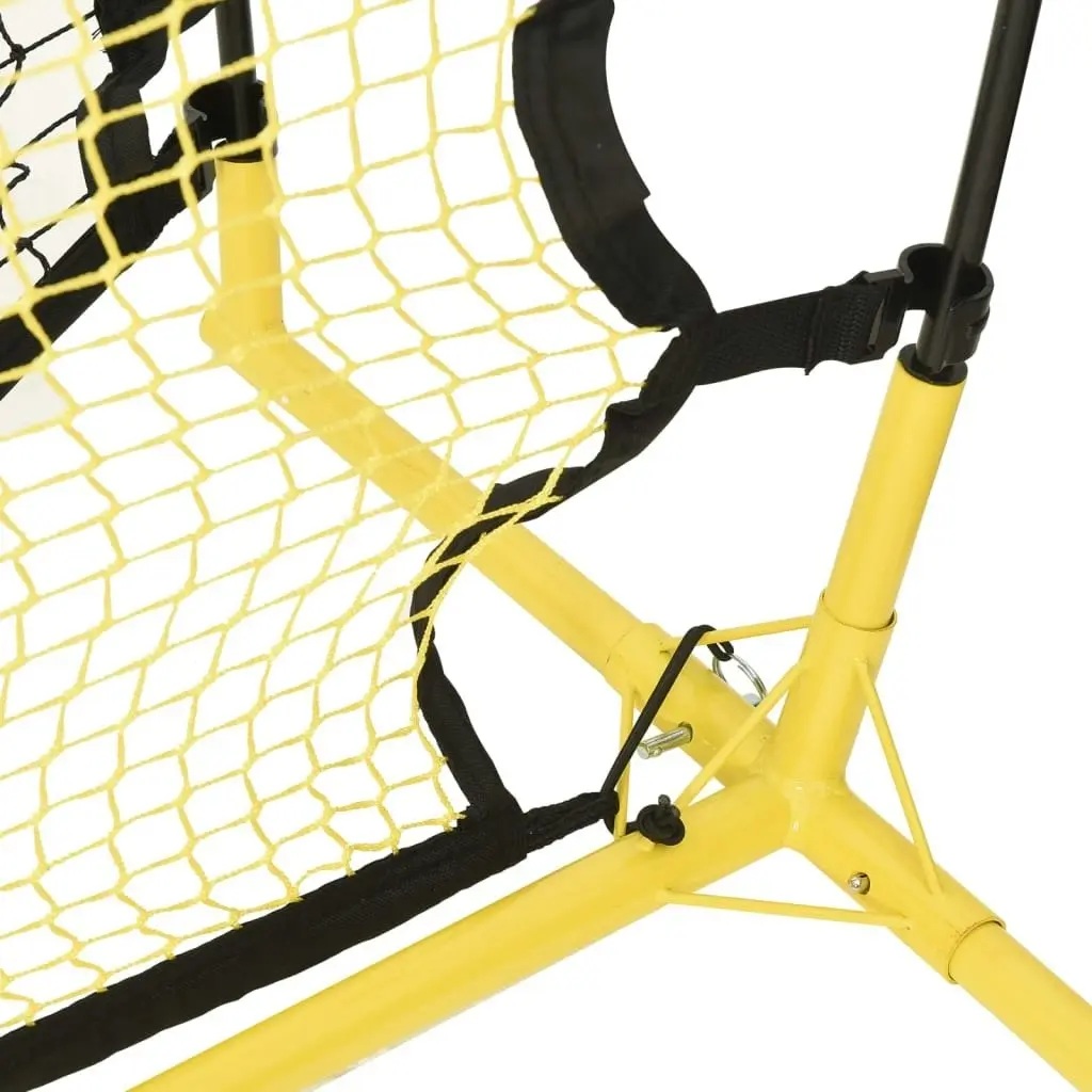 Football Rebounder Net Black and Yellow 183x85x120 cm Polyester 93760