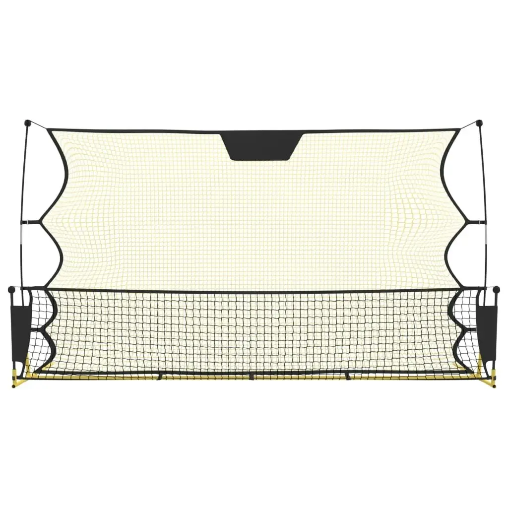 Football Rebounder Net Black and Yellow 183x85x120 cm Polyester 93760