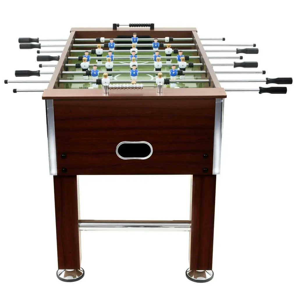 Football Table Steel 60 kg 140x74.5x87.5 cm Brown 91439