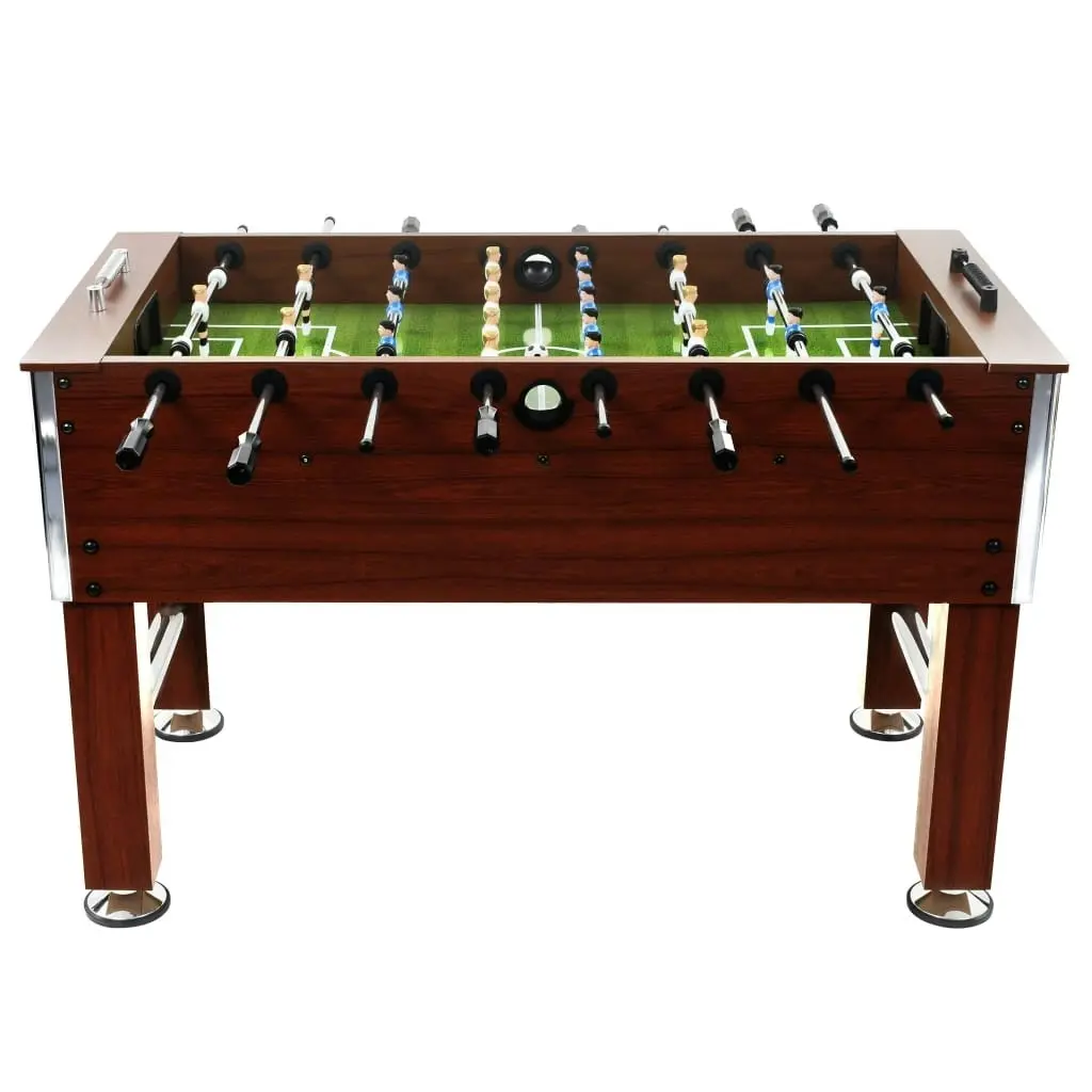 Football Table Steel 60 kg 140x74.5x87.5 cm Brown 91439