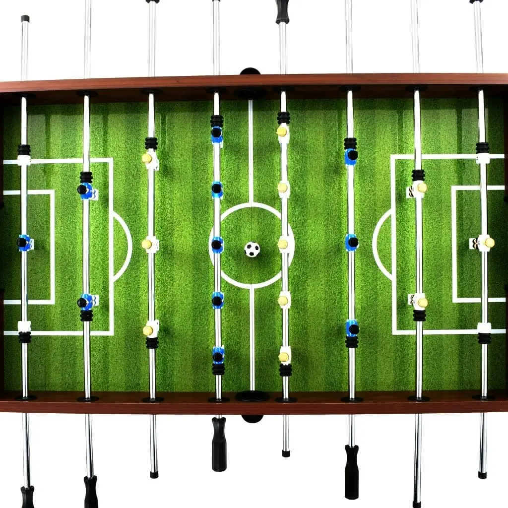 Football Table Steel 60 kg 140x74.5x87.5 cm Brown 91439