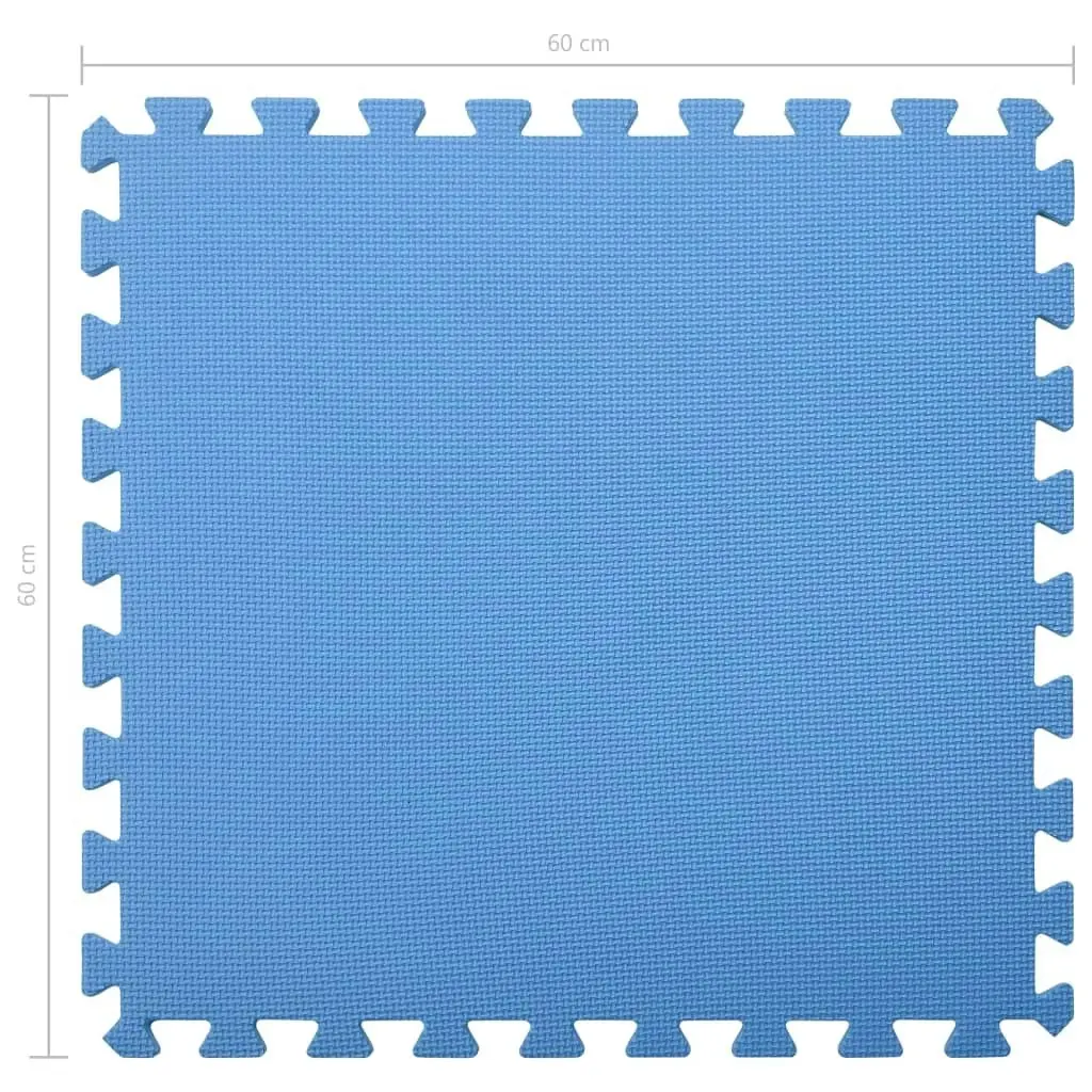 Floor Mats 6 pcs 2.16 mÂ² EVA Foam Blue 92464