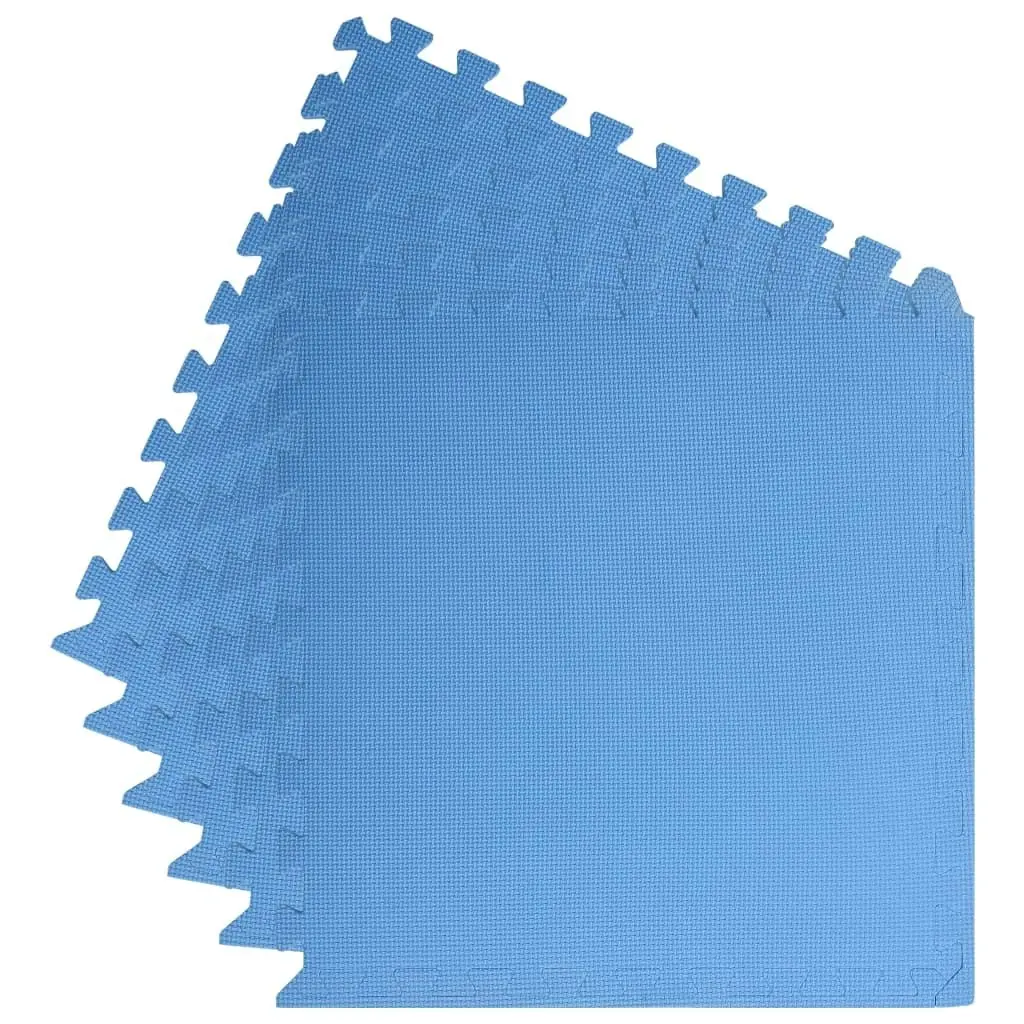 Floor Mats 6 pcs 2.16 mÂ² EVA Foam Blue 92464