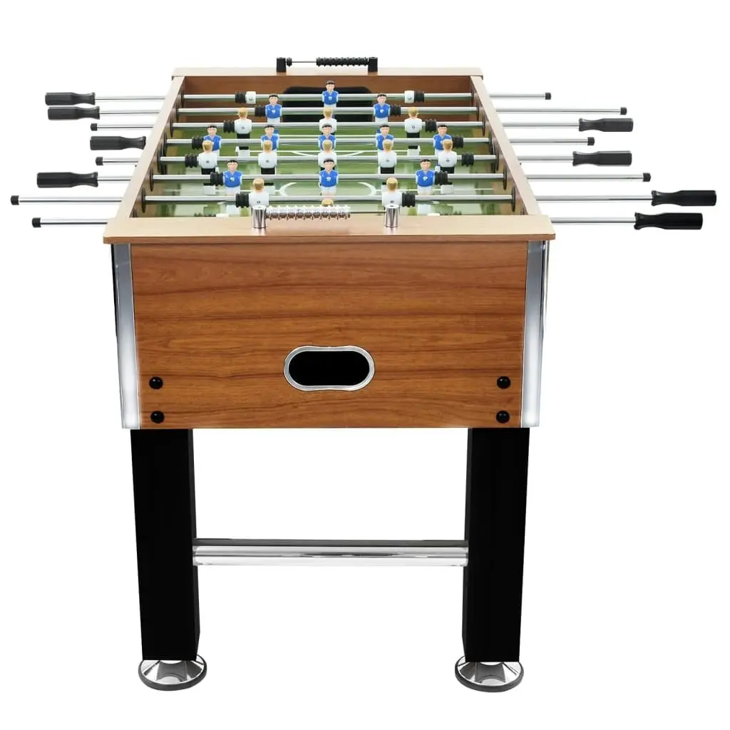 Football Table Steel 60 kg 140x74.5x87.5 cm Light Brown and Black 92502