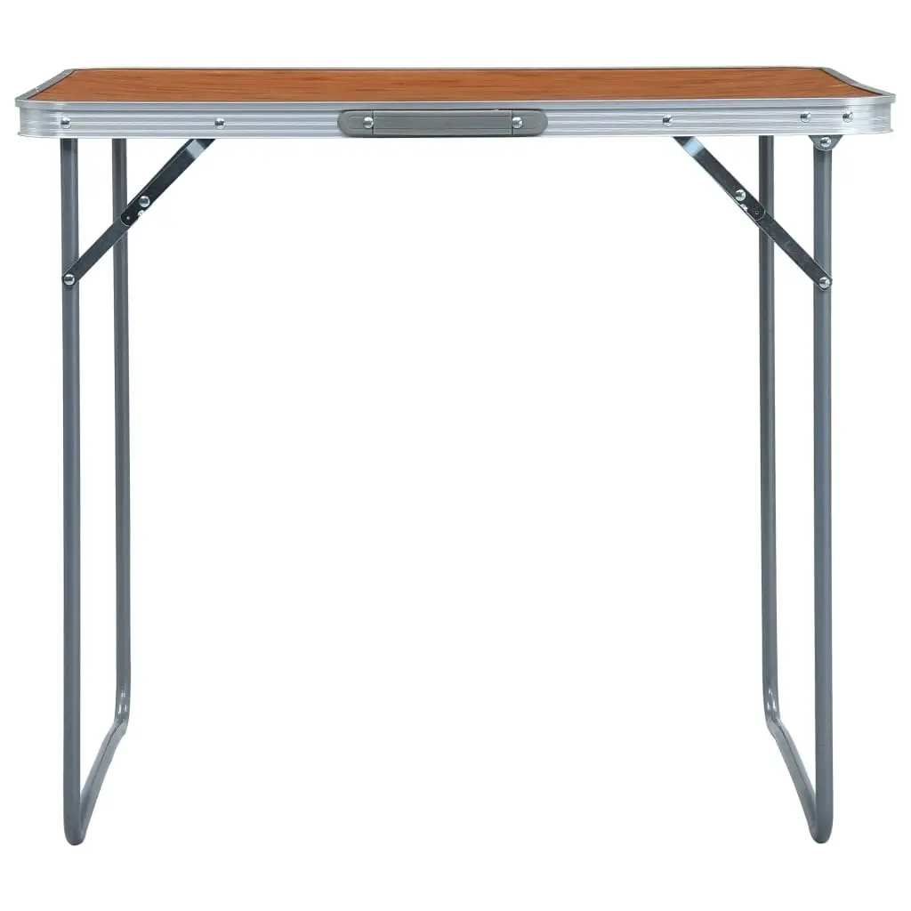 Foldable Camping Table with Metal Frame 80x60 cm 48170