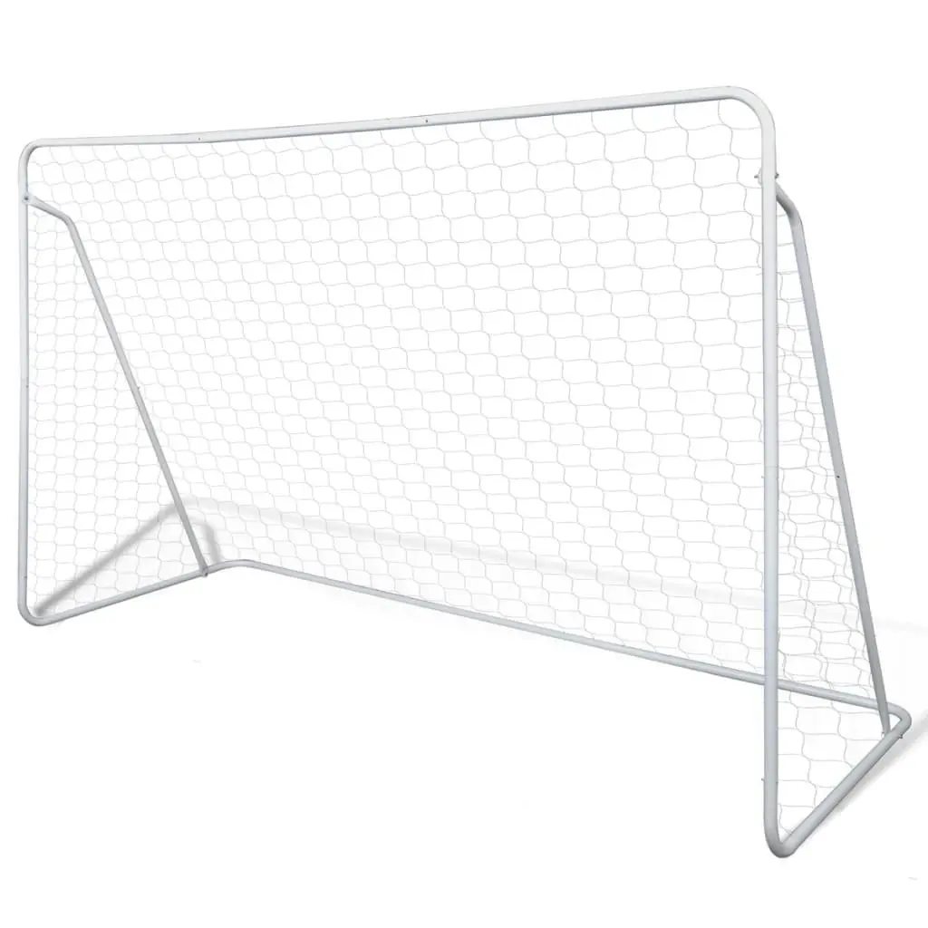 Football Goal Nets Steel 2 pcs 240x90x150 cm 276045