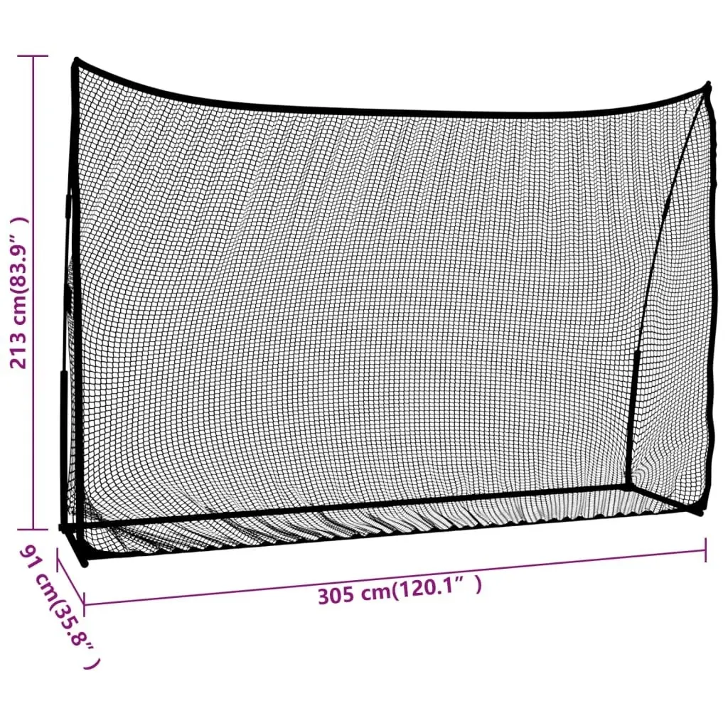 Golf Practice Net Black and Red 305x91x213 cm Polyester 93751