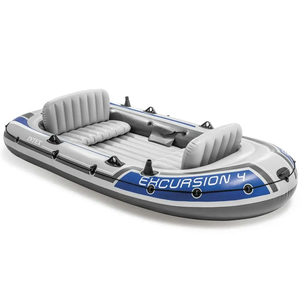 Intex Excursion 4 Set Inflatable Boat with Oars and Pump 68324NP 3202726