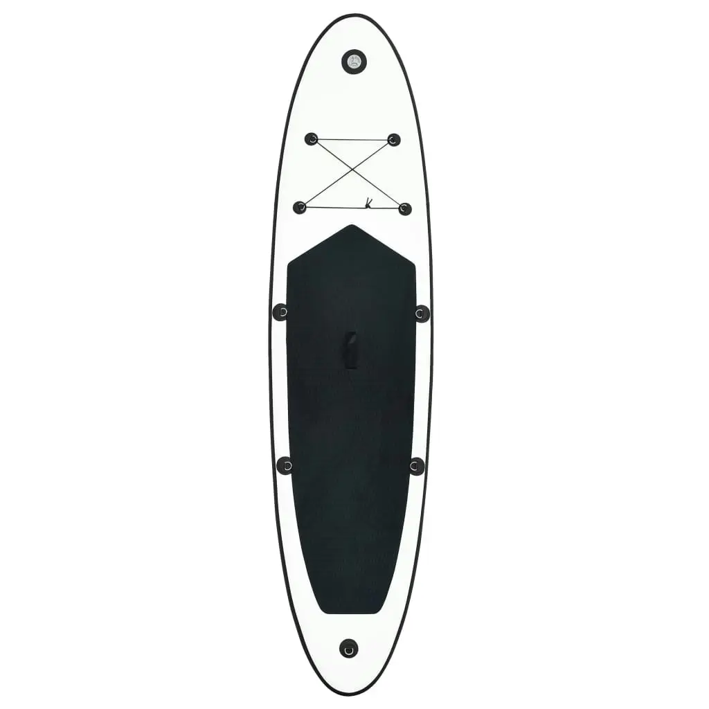 Inflatable Stand Up Paddleboard Set Black and White 92728