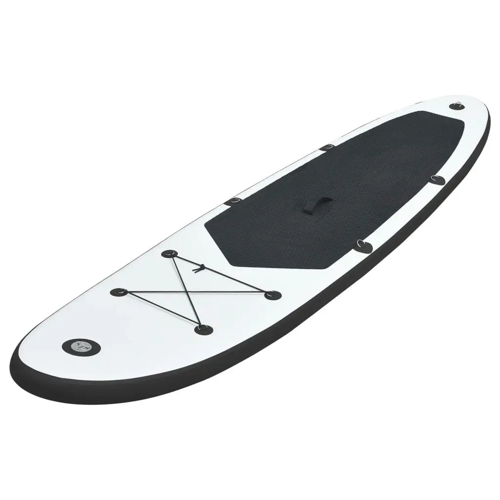 Inflatable Stand Up Paddleboard Set Black and White 92728