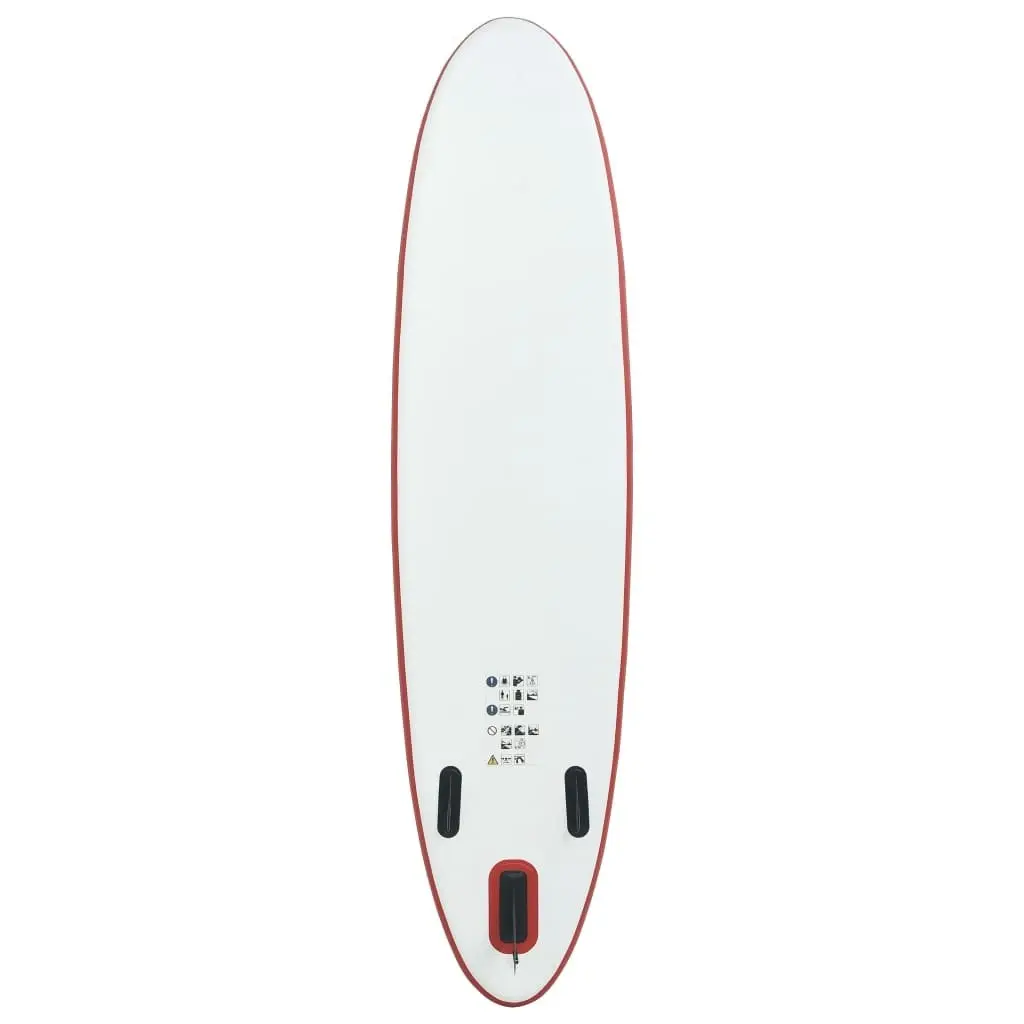 Inflatable Stand Up Paddleboard Set Red and White 91581