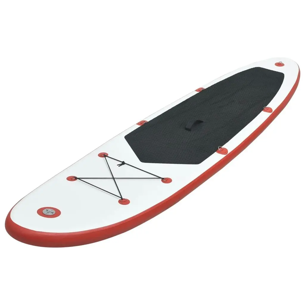 Inflatable Stand Up Paddleboard Set Red and White 91581