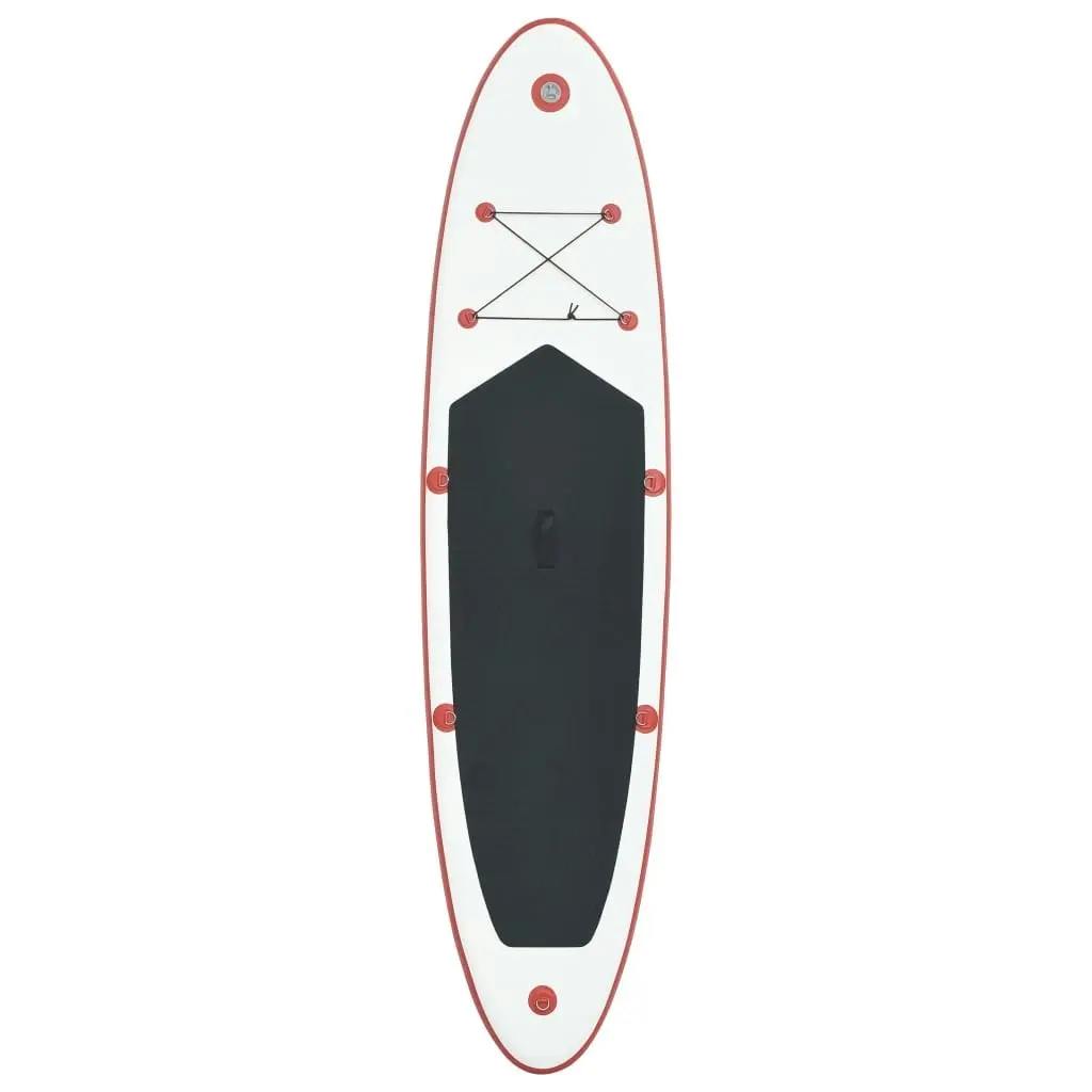 Inflatable Stand Up Paddleboard Set Red and White 91581