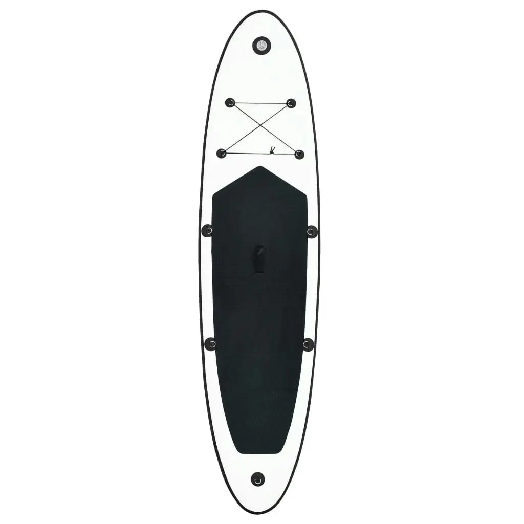 Inflatable Stand Up Paddle Board Set Black and White 92730