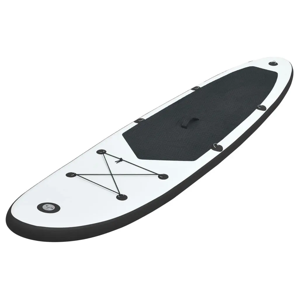 Inflatable Stand Up Paddle Board Set Black and White 92730