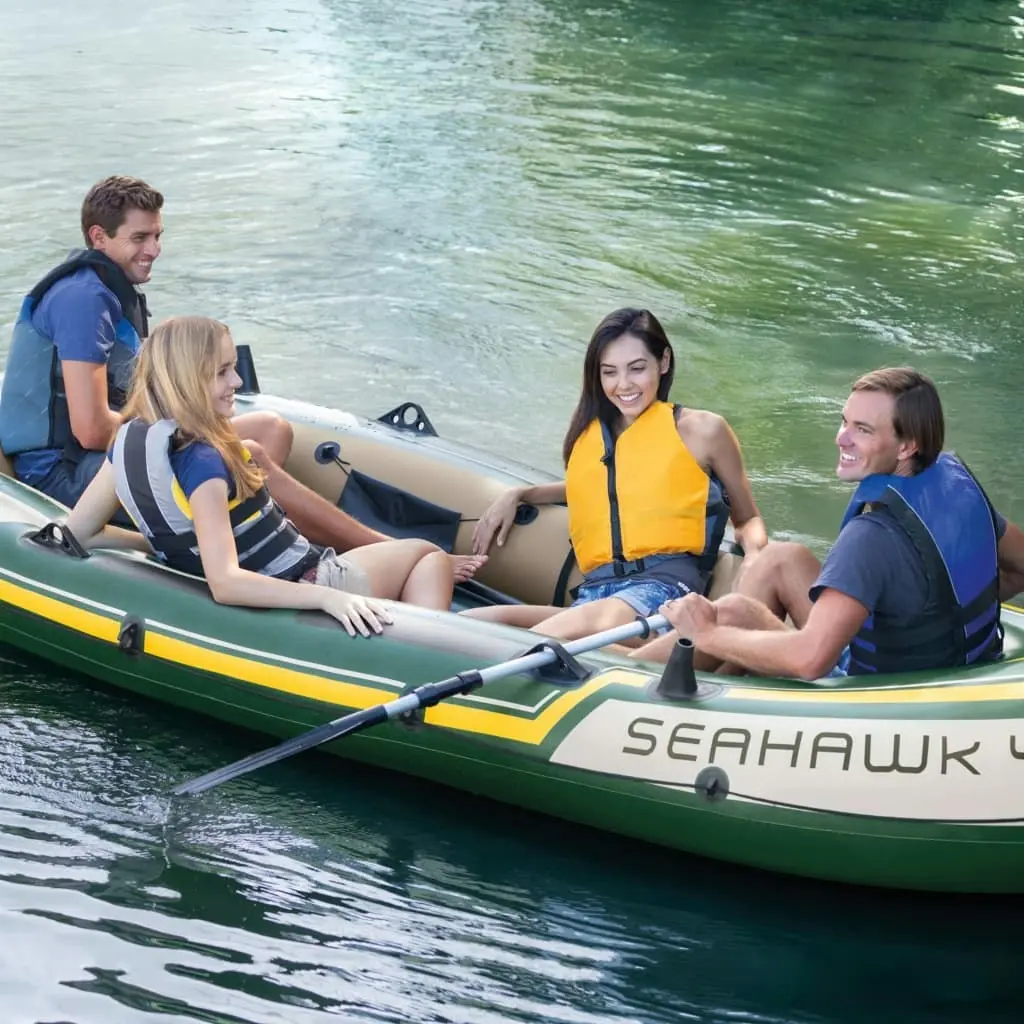 Intex Seahawk 4 Set Inflatable Boat with Oars and Pump 68351NP 3202725