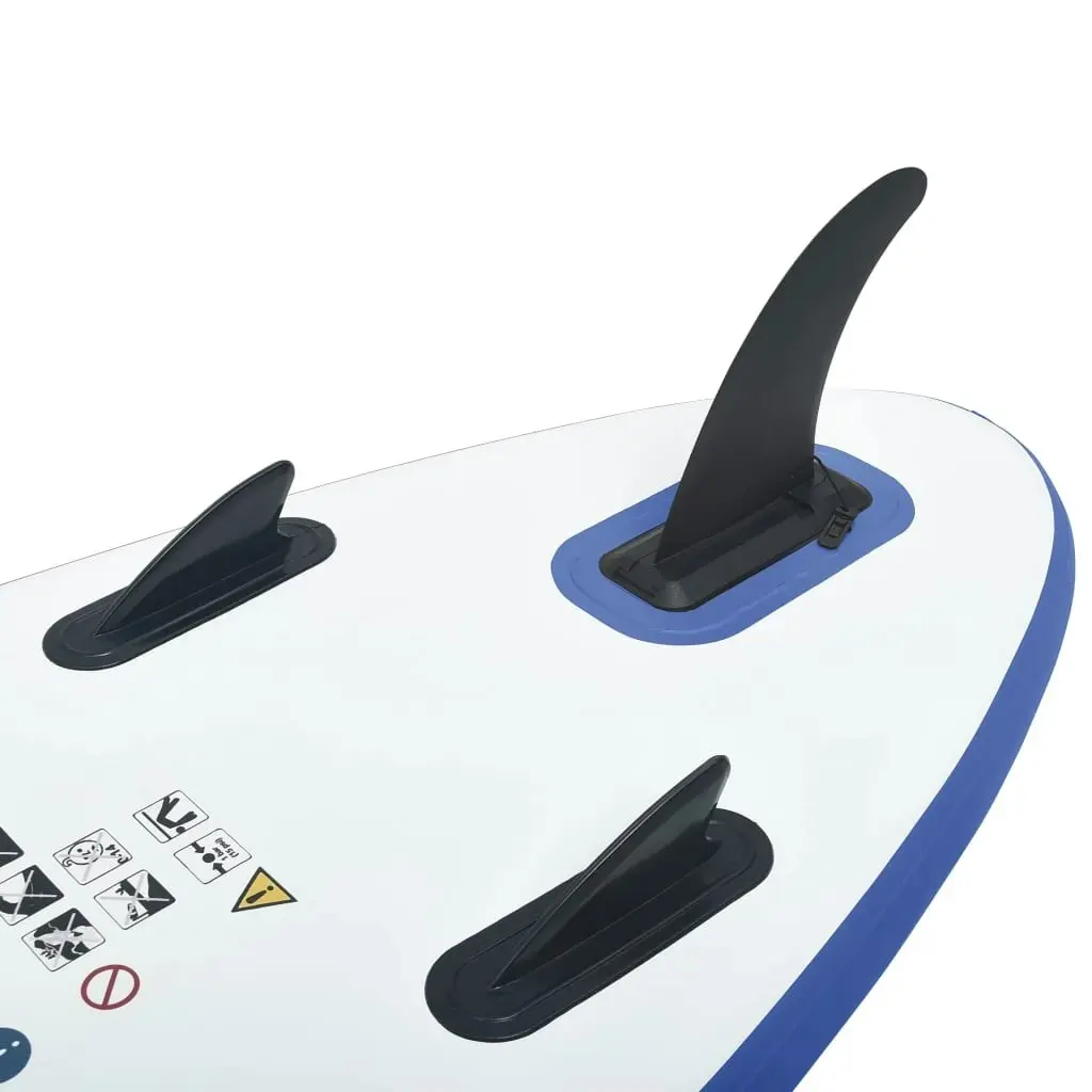 Inflatable Stand Up Paddleboard Set Blue and White 91582