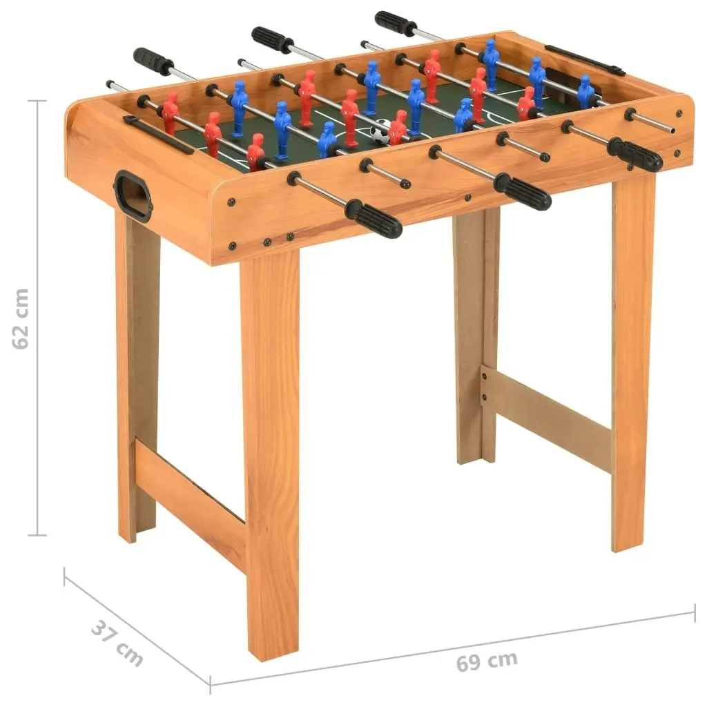 Mini Football Table 69x37x62 cm Maple 91937