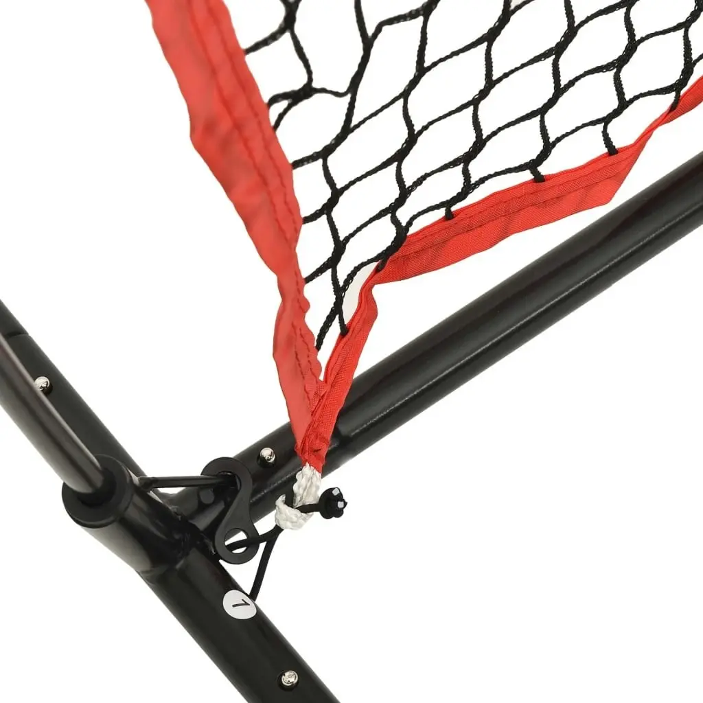 Portable Baseball Net Black and Red 183x105x183 cm Polyester 93747