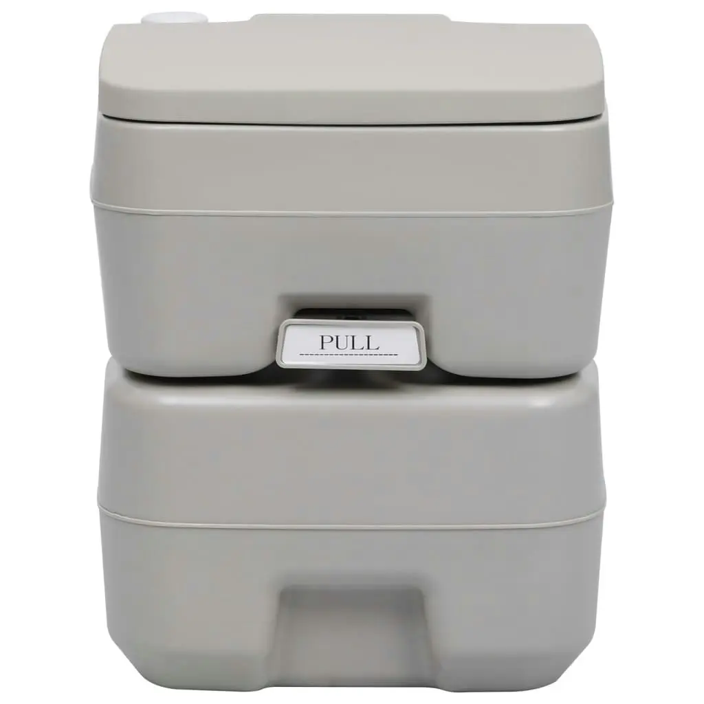 Portable Camping Toilet Grey 20+10 L 30137