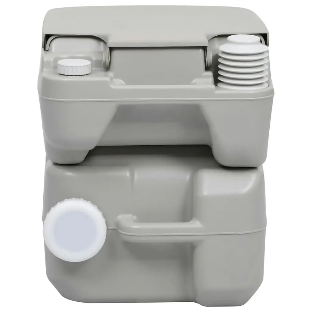 Portable Camping Toilet Grey 20+10 L 30137