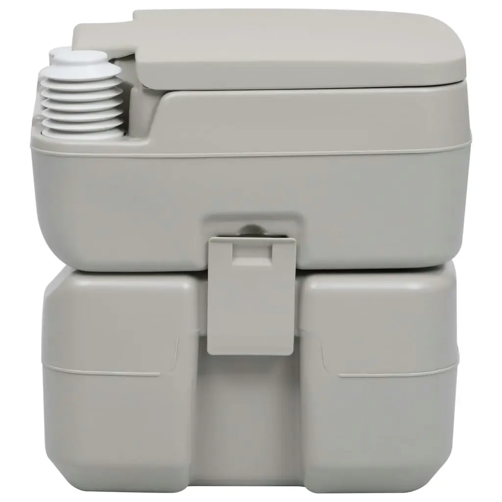 Portable Camping Toilet Grey 20+10 L 30137