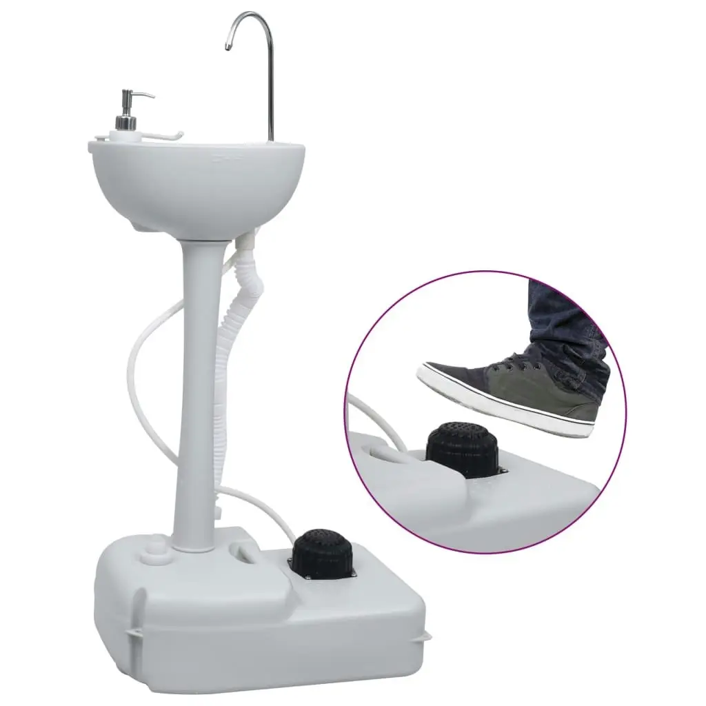 Portable Camping Handwash Stand with Tent 20 L 3081893