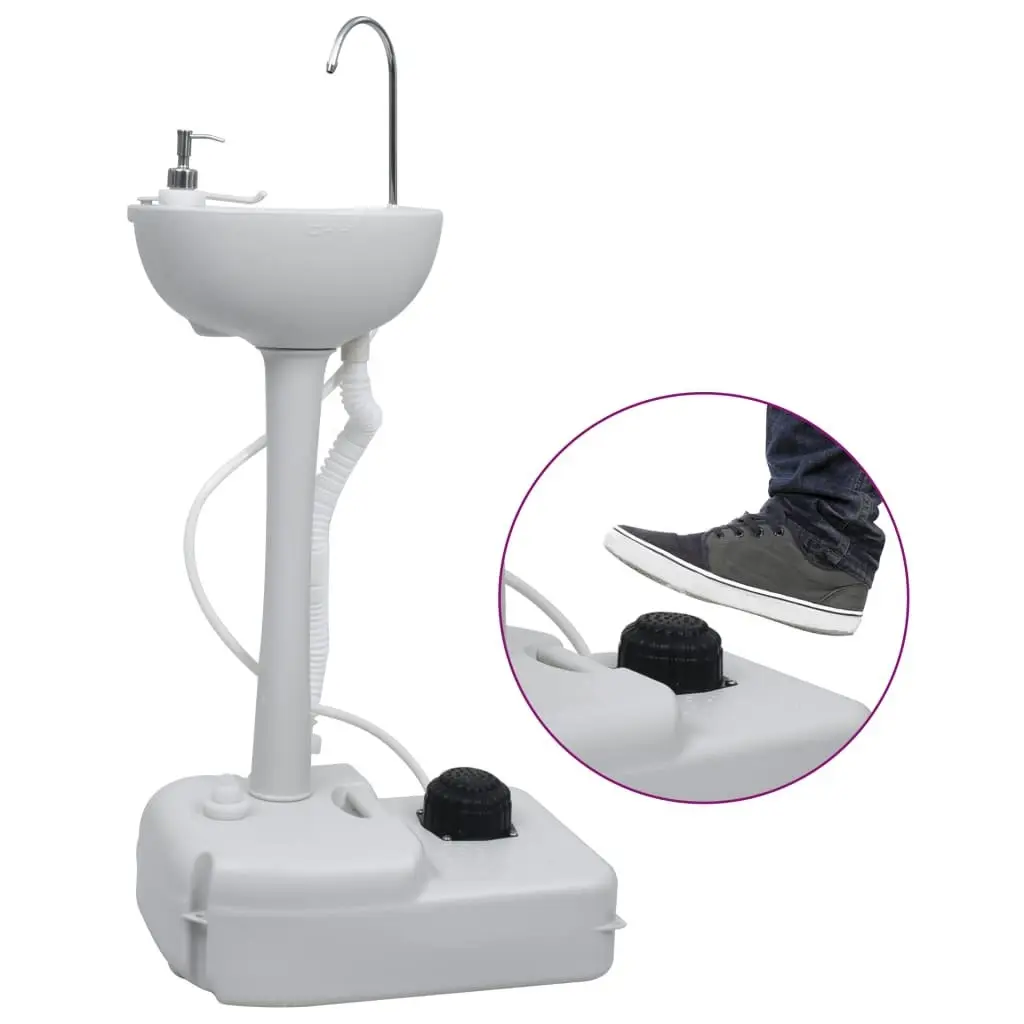 Portable Camping Handwash Stand with Tent 20 L 3081895