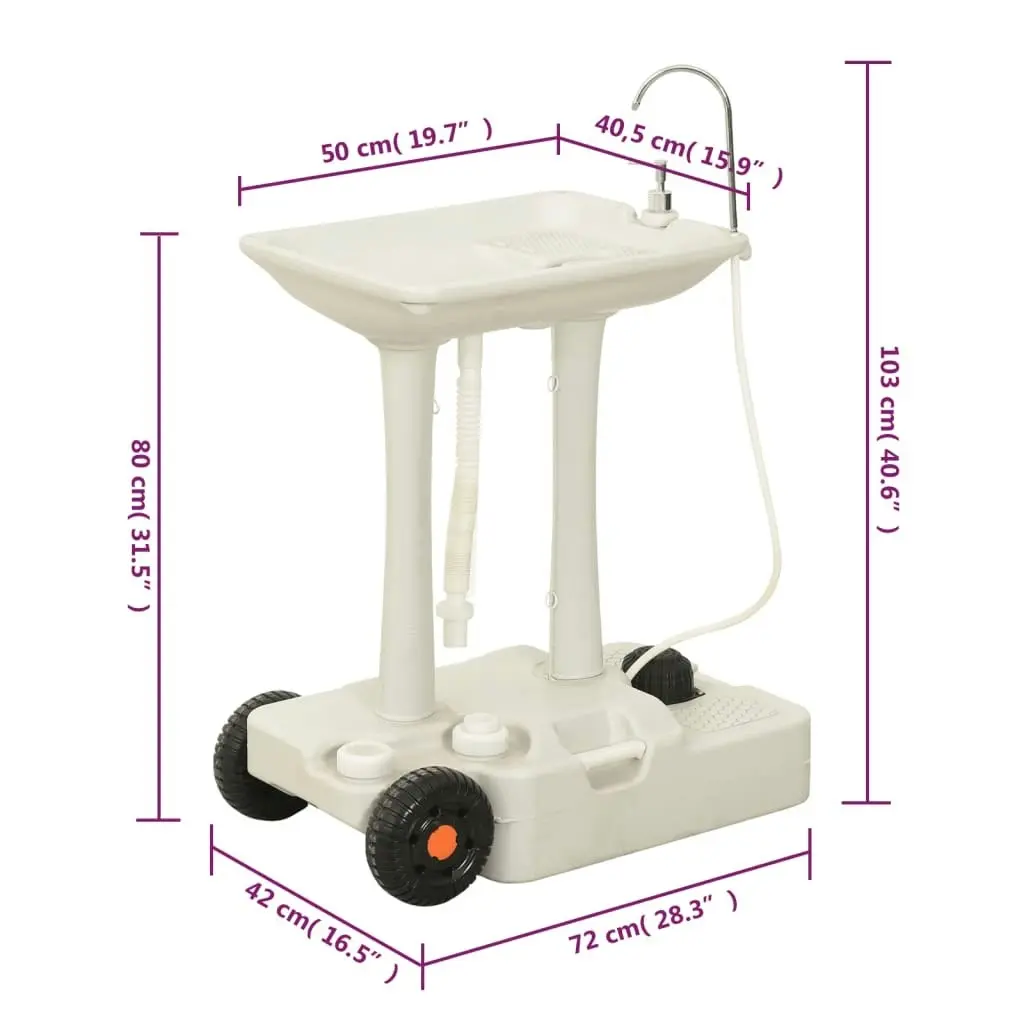 Portable Camping Toilet and Handwash Stand Set 3154909