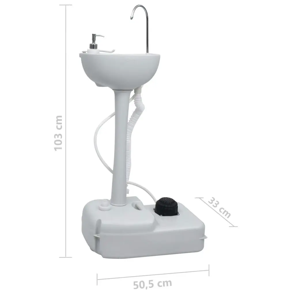 Portable Camping Handwash Stand Grey 20 L 30139