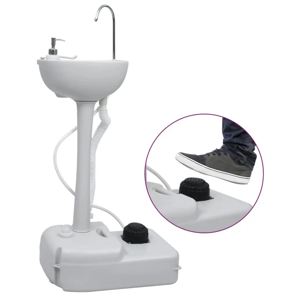 Portable Camping Handwash Stand with Tent 20 L 3081894