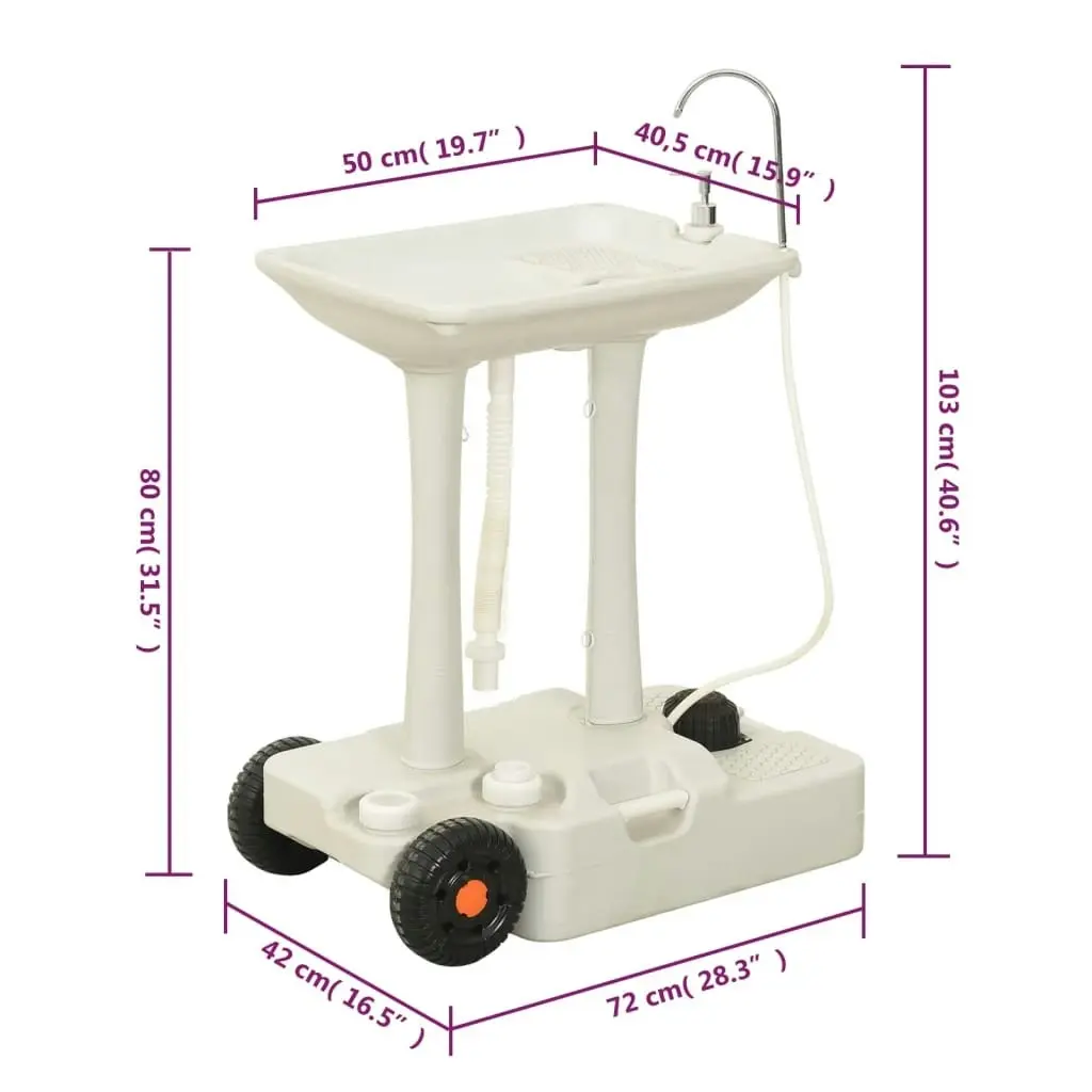 Portable Camping Toilet and Handwash Stand Set 3154910