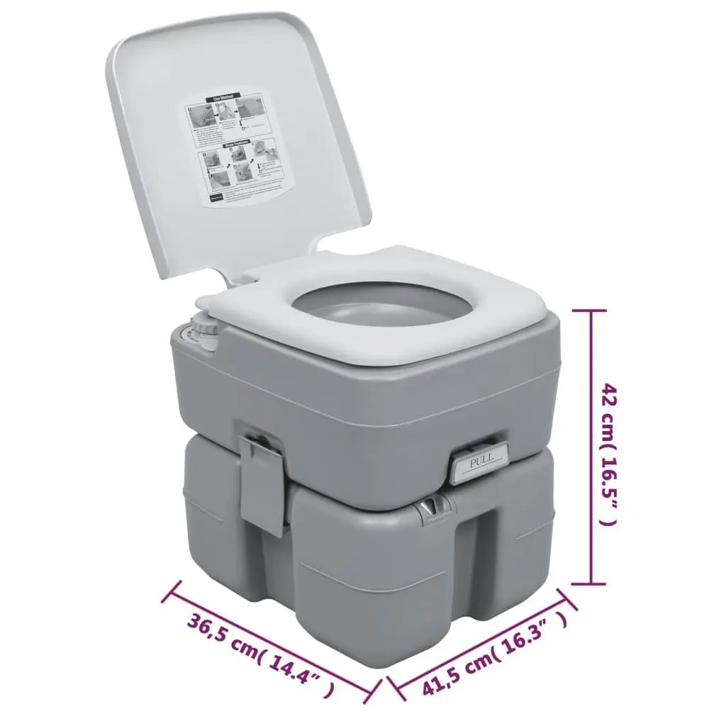 Portable Camping Toilet and Handwash Stand Set 3154910