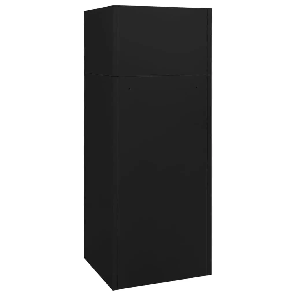 Saddle Cabinet Black 53x53x140 cm Steel 339601