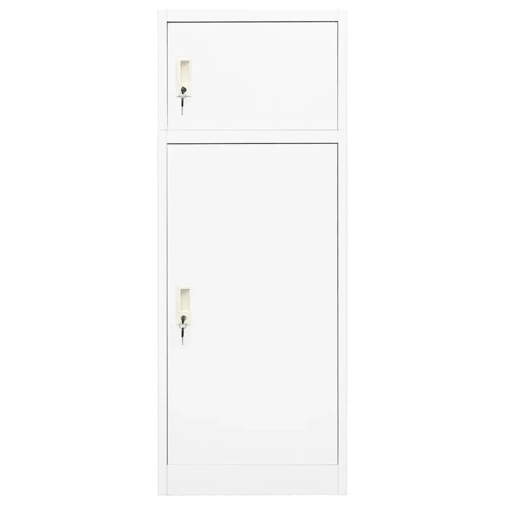 Saddle Cabinet White 53x53x140 cm Steel 339599