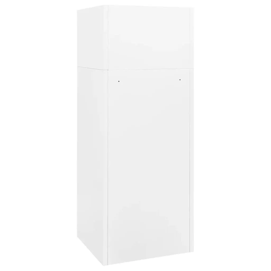 Saddle Cabinet White 53x53x140 cm Steel 339599