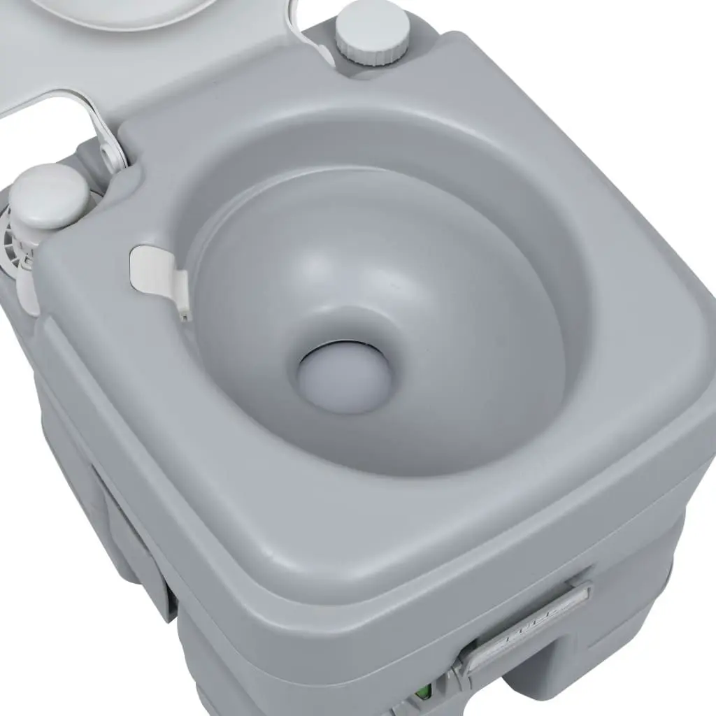 Portable Camping Toilet Grey 20+10 L 30138