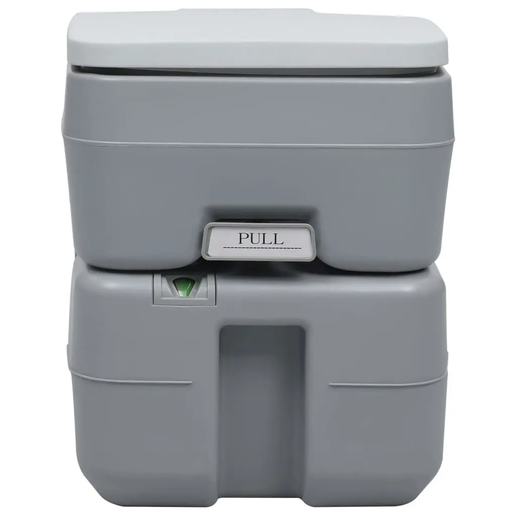 Portable Camping Toilet Grey 20+10 L 30138