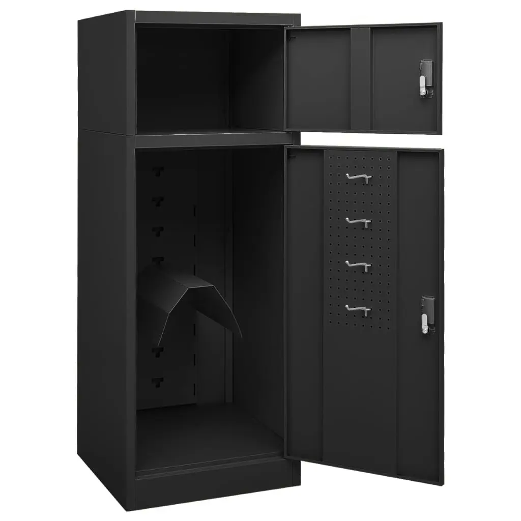 Saddle Cabinet Anthracite 53x53x140 cm Steel 339602