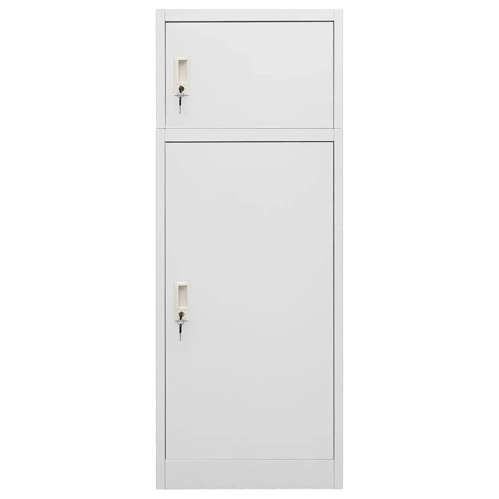 Saddle Cabinet Light Grey 53x53x140 cm Steel 339600