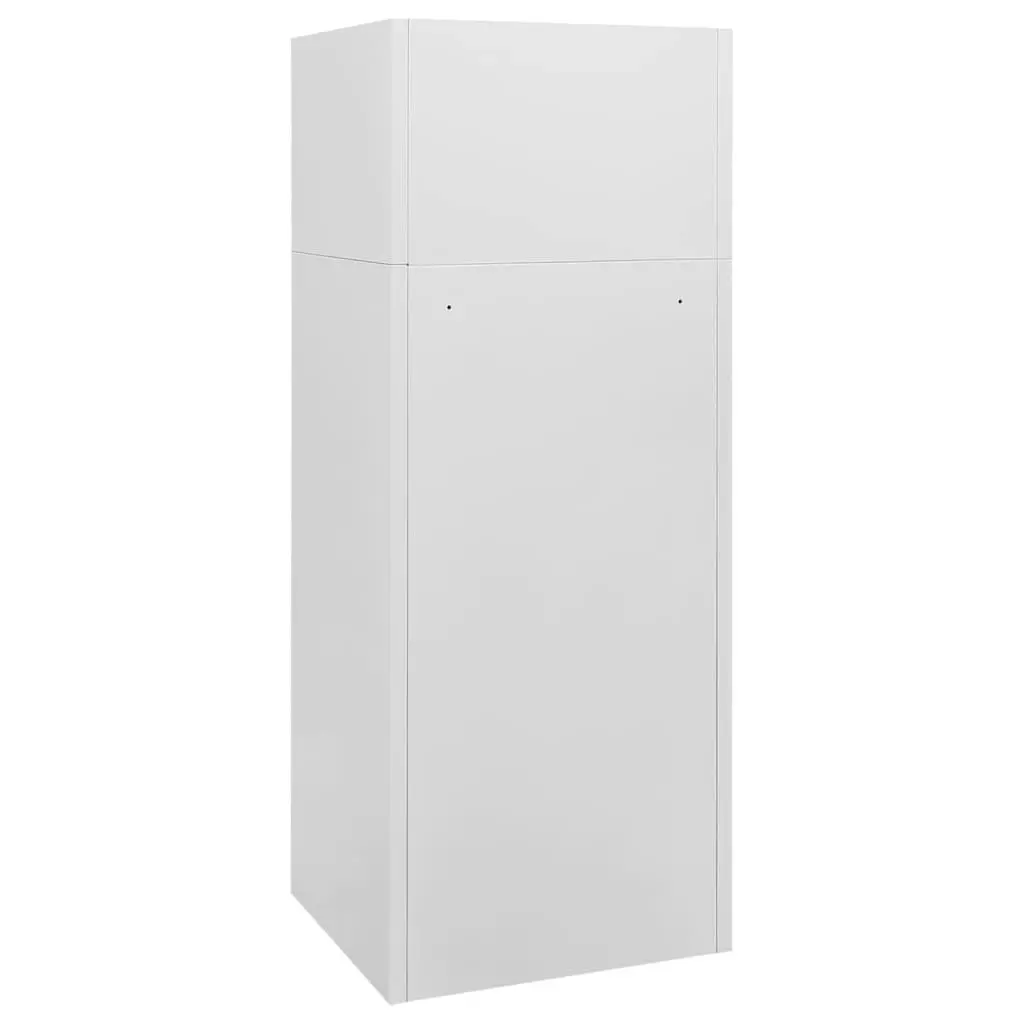 Saddle Cabinet Light Grey 53x53x140 cm Steel 339600