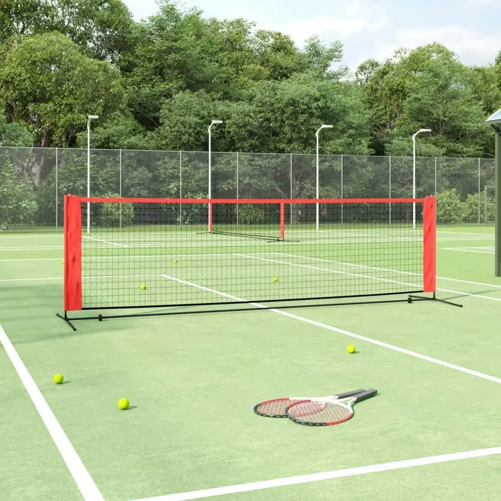 Tennis Net Black and Red 300x100x87 cm Polyester 93756