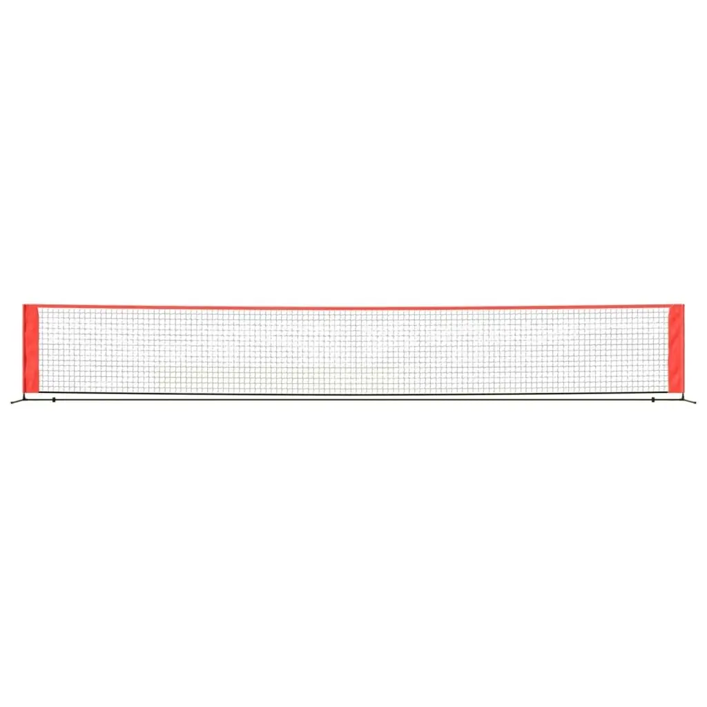 Tennis Net Black and Red 600x100x87 cm Polyester 93759