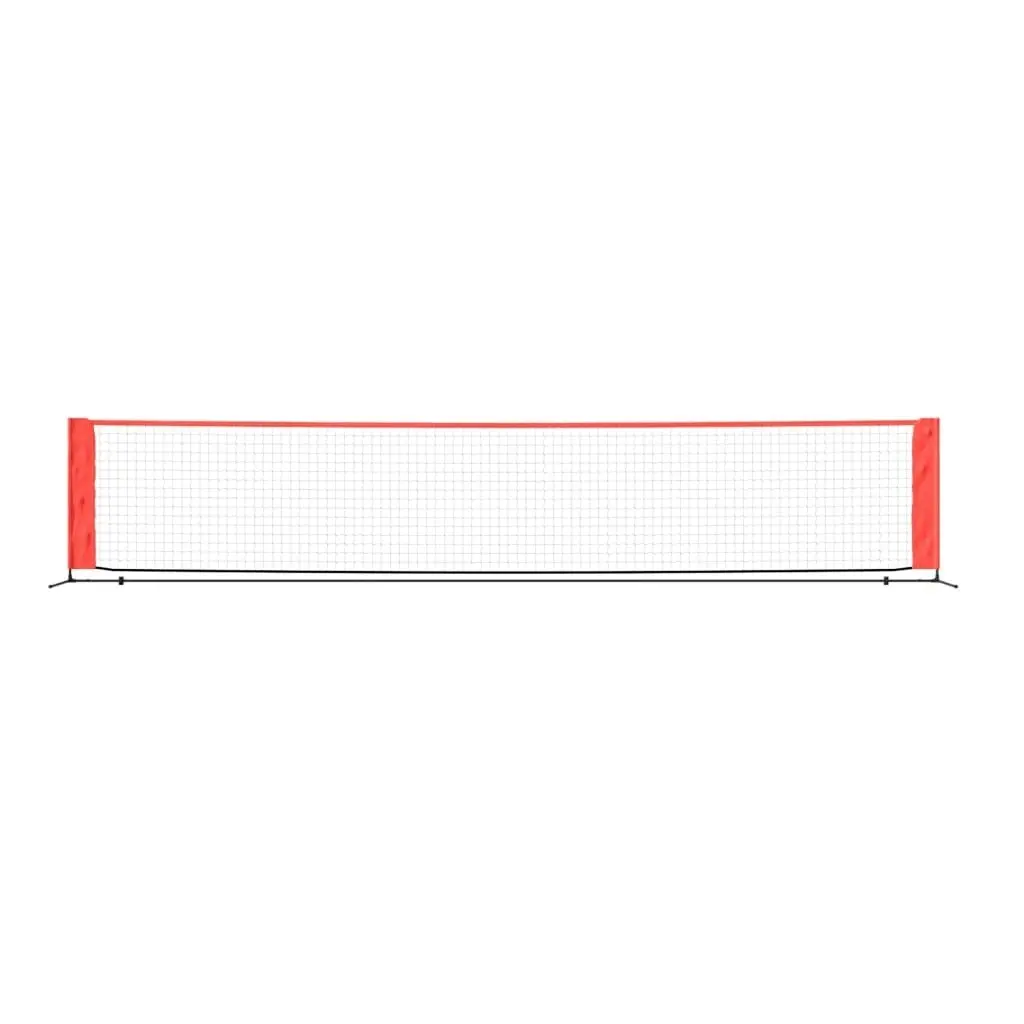 Tennis Net Black and Red 500x100x87 cm Polyester 93758