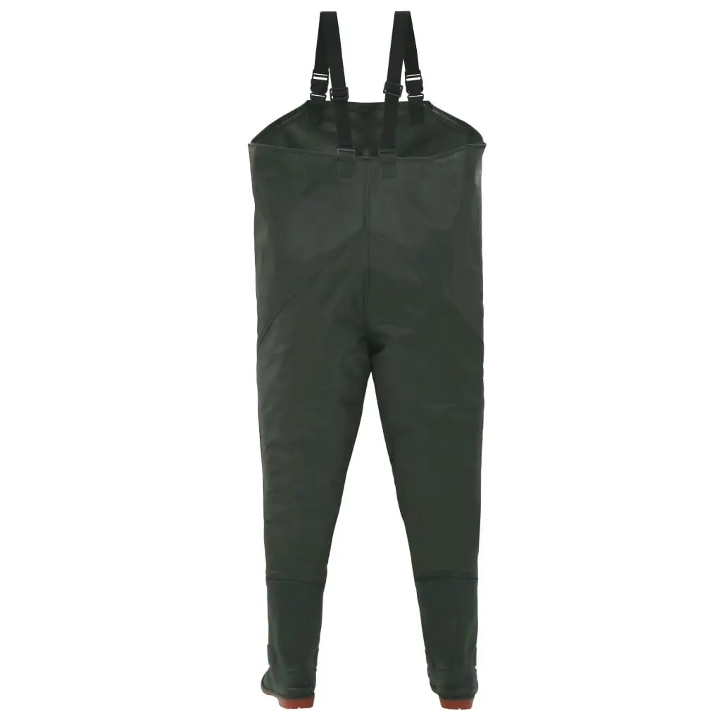 Wading Pants with Boots Green Size 40 133655