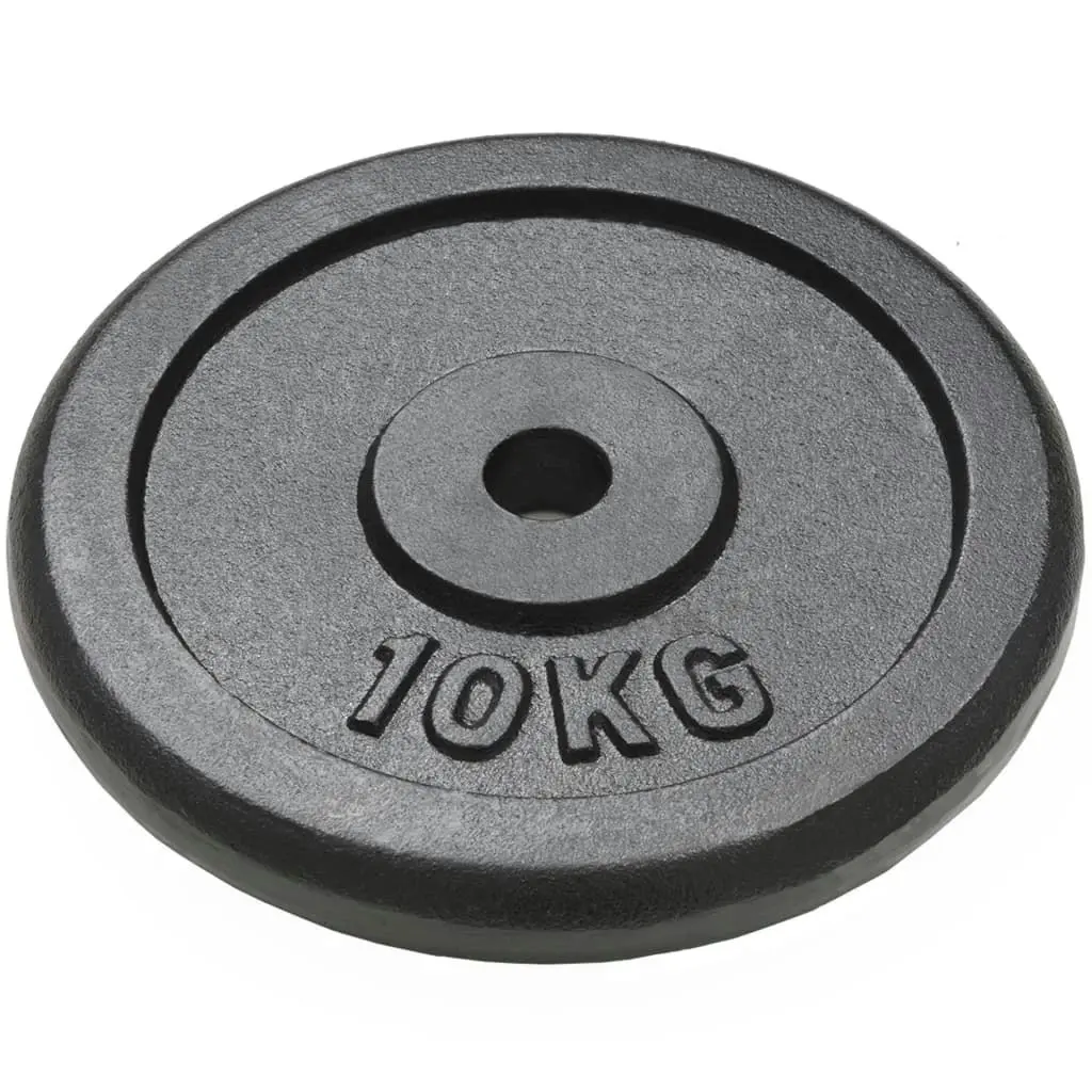 Weight Plates 2 pcs 2x10 kg Cast Iron 91394